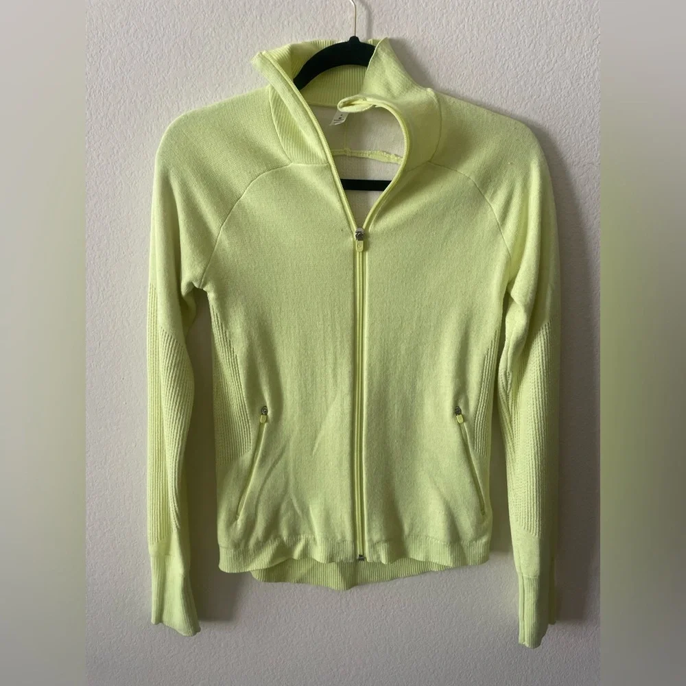 Lululemon Athletica Light Green athletic Zip-Up Jacket